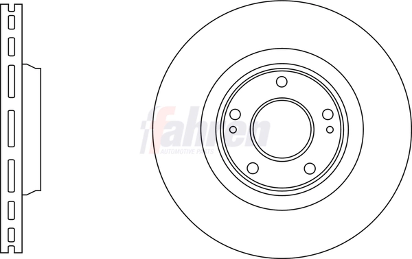 Fahren féktárcsa - FBD6858 - TothCarparts