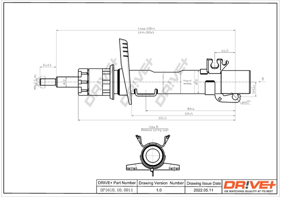 Dr!ve+ lengéscsillapító - DP1610.10.0011 - TothCarparts