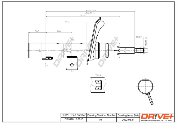 Dr!ve+ lengéscsillapító - DP1610.10.0015 - TothCarparts