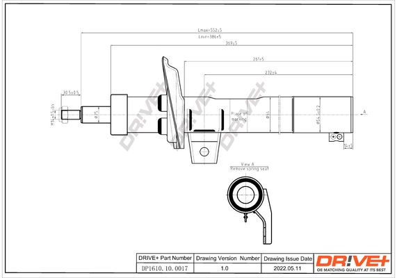 Dr!ve+ lengéscsillapító - DP1610.10.0017 - TothCarparts