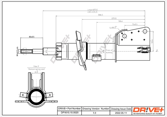 Dr!ve+ lengéscsillapító - DP1610.10.0020 - TothCarparts
