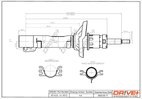 Dr!ve+ lengéscsillapító - DP1610.10.0023 - TothCarparts