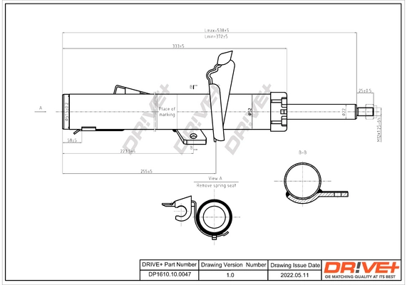 Dr!ve+ lengéscsillapító - DP1610.10.0047 - TothCarparts