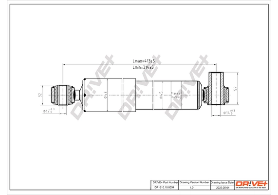 Dr!ve+ lengéscsillapító - DP1610.10.0054 - TothCarparts