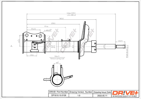 Dr!ve+ lengéscsillapító - DP1610.10.0126 - TothCarparts