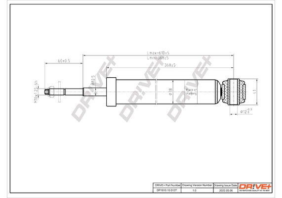 Dr!ve+ lengéscsillapító - DP1610.10.0127 - TothCarparts