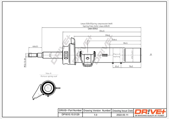 Dr!ve+ lengéscsillapító - DP1610.10.0129 - TothCarparts