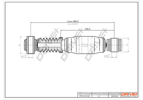 Dr!ve+ lengéscsillapító - DP1610.10.0146 - TothCarparts
