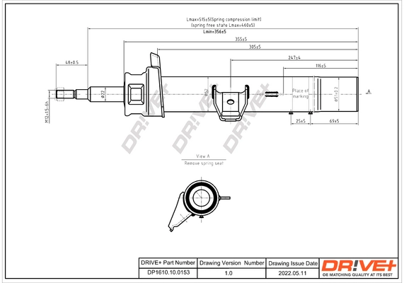 Dr!ve+ lengéscsillapító - DP1610.10.0153 - TothCarparts