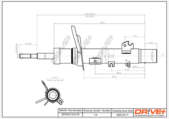 Dr!ve+ lengéscsillapító - DP1610.10.0176 - TothCarparts