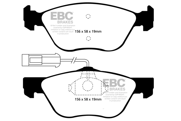 EBC Brakes fékbetétkészlet, tárcsafék - DP21061 - TothCarparts