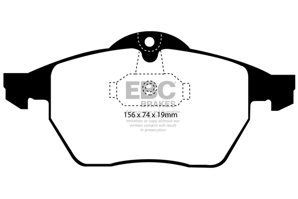 EBC Brakes fékbetétkészlet, tárcsafék - DP21062 - TothCarparts