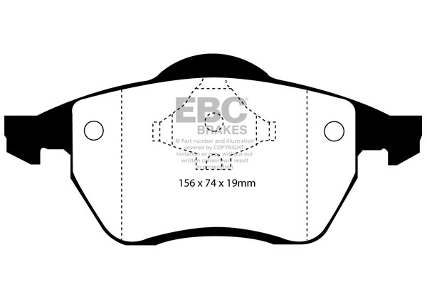 EBC Brakes fékbetétkészlet, tárcsafék - DP21074 - TothCarparts
