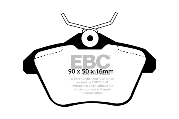 EBC Brakes fékbetétkészlet, tárcsafék - DP21096 - TothCarparts