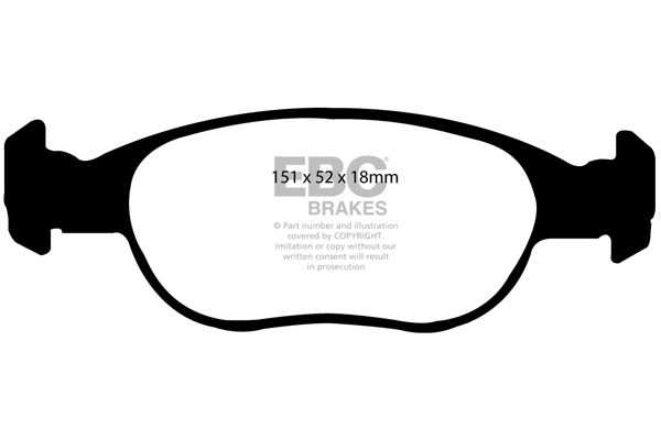 EBC Brakes fékbetétkészlet, tárcsafék - DP21141 - TothCarparts