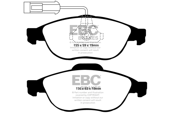 EBC Brakes fékbetétkészlet, tárcsafék - DP21153 - TothCarparts