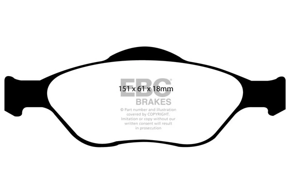 EBC Brakes fékbetétkészlet, tárcsafék - DP21320 - TothCarparts