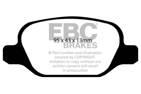 EBC Brakes fékbetétkészlet, tárcsafék - DP21338 - TothCarparts
