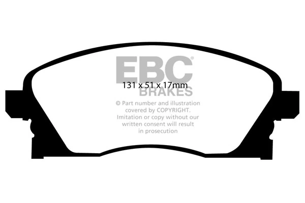 EBC Brakes fékbetétkészlet, tárcsafék - DP21341 - TothCarparts
