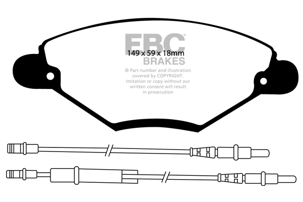 EBC Brakes fékbetétkészlet, tárcsafék - DP21371 - TothCarparts