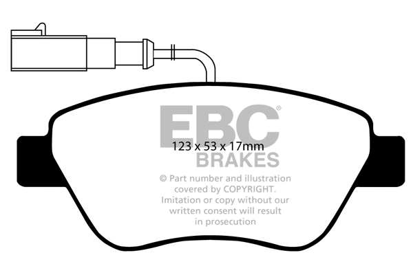 EBC Brakes fékbetétkészlet, tárcsafék - DP21384 - TothCarparts