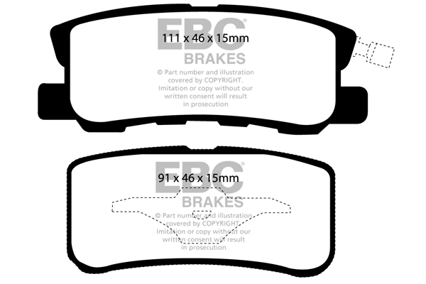 EBC Brakes fékbetétkészlet, tárcsafék - DP21407 - TothCarparts