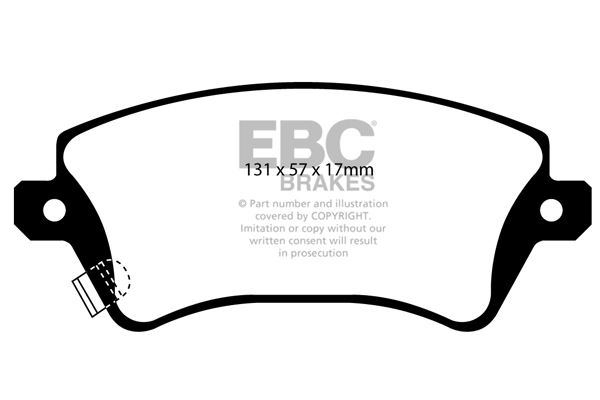 EBC Brakes fékbetétkészlet, tárcsafék - DP21457 - TothCarparts