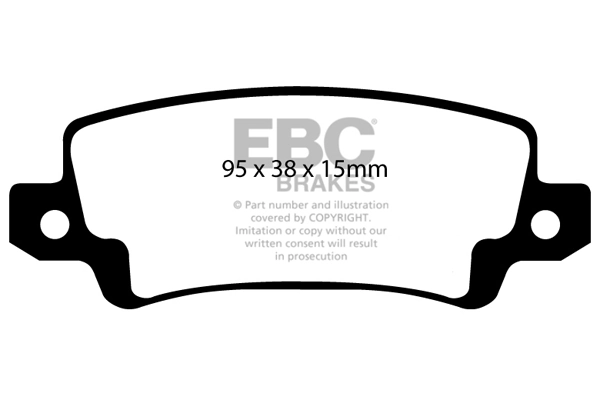 EBC Brakes fékbetétkészlet, tárcsafék - DP21458 - TothCarparts