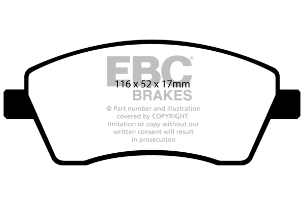 EBC Brakes fékbetétkészlet, tárcsafék - DP21485 - TothCarparts