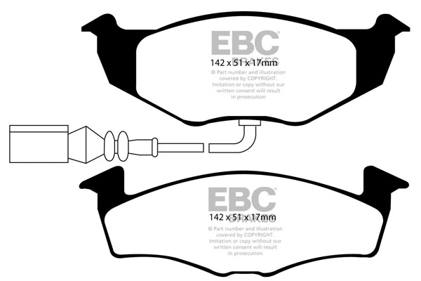 EBC Brakes fékbetétkészlet, tárcsafék - DP21498 - TothCarparts
