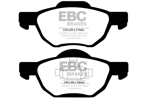 EBC Brakes fékbetétkészlet, tárcsafék - DP21525 - TothCarparts
