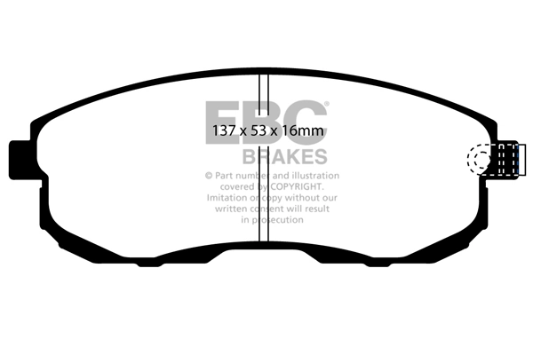 EBC Brakes fékbetétkészlet, tárcsafék - DP21636 - TothCarparts