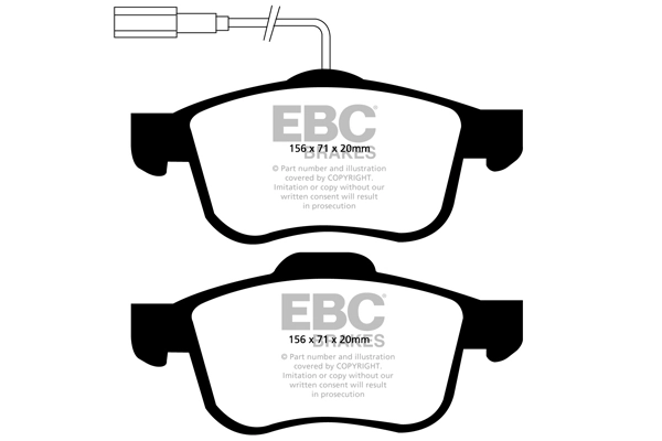 EBC Brakes fékbetétkészlet, tárcsafék - DP21904 - TothCarparts