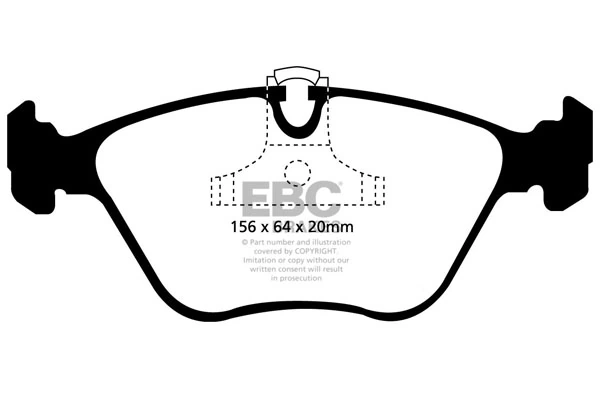 EBC Brakes fékbetétkészlet, tárcsafék - DP31089C - TothCarparts