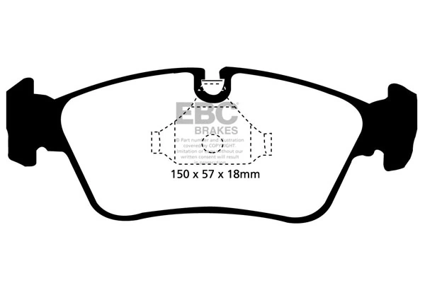 EBC Brakes fékbetétkészlet, tárcsafék - DP31211C - TothCarparts