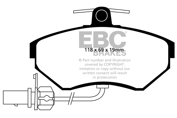 EBC Brakes fékbetétkészlet, tárcsafék - DP31351C - TothCarparts