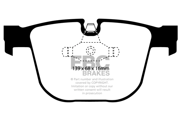 EBC Brakes fékbetétkészlet, tárcsafék - DP31451C - TothCarparts