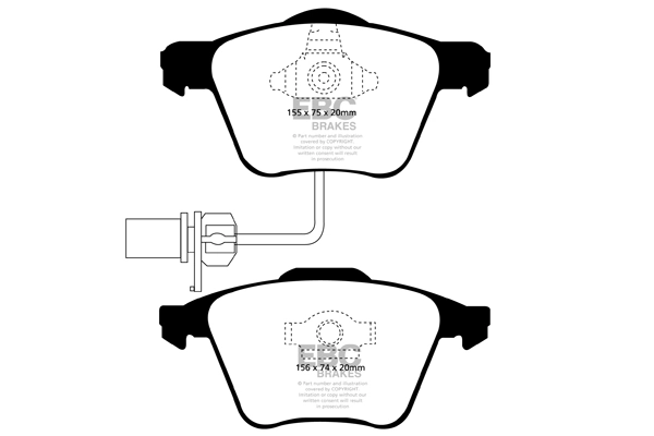 EBC Brakes fékbetétkészlet, tárcsafék - DP31495C - TothCarparts