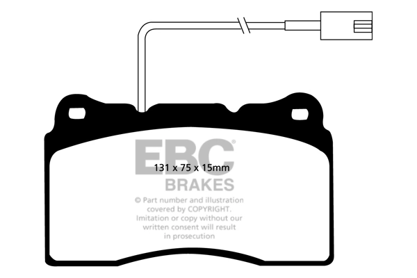 EBC Brakes fékbetétkészlet, tárcsafék - DP31540C - TothCarparts