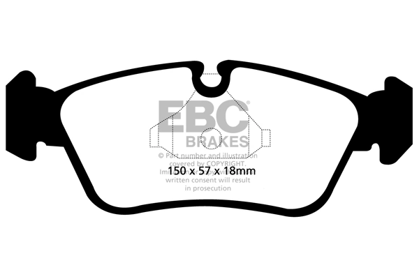 EBC Brakes fékbetétkészlet, tárcsafék - DP31587C - TothCarparts