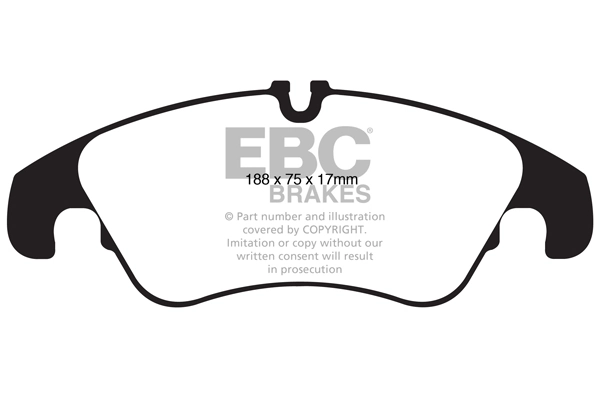 EBC Brakes fékbetétkészlet, tárcsafék - DP32022C - TothCarparts