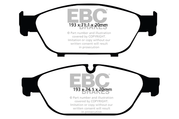 EBC Brakes fékbetétkészlet, tárcsafék - DP32086C - TothCarparts