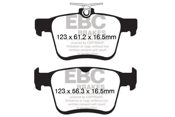 EBC Brakes fékbetétkészlet, tárcsafék - DP32153C - TothCarparts