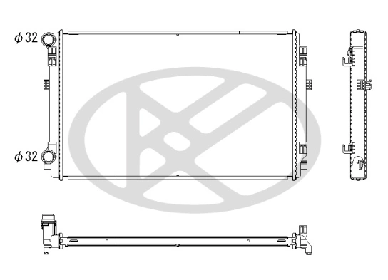 KOYORAD hűtő, motorhűtés - PL453116 - TothCarparts