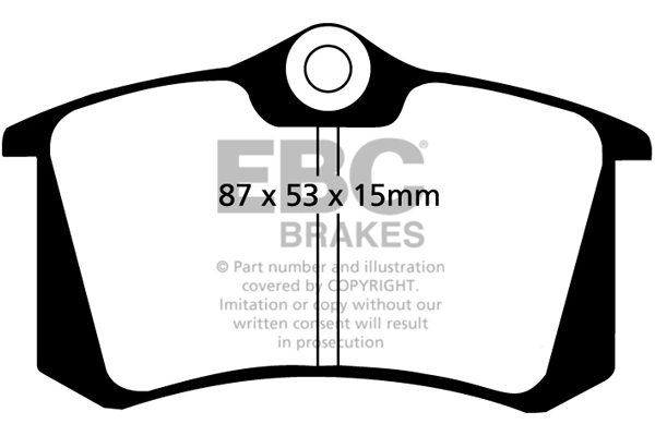 EBC Brakes fékbetétkészlet, tárcsafék - DP3680C - TothCarparts