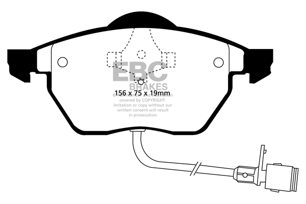 EBC Brakes fékbetétkészlet, tárcsafék - DP3836C - TothCarparts
