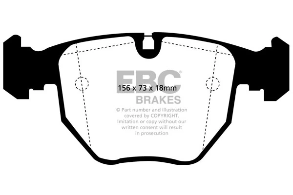 EBC Brakes fékbetétkészlet, tárcsafék - DP51036NDX - TothCarparts