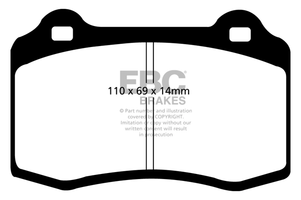 EBC Brakes fékbetétkészlet, tárcsafék - DP51140NDX - TothCarparts