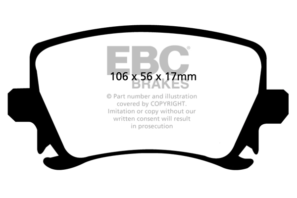 EBC Brakes fékbetétkészlet, tárcsafék - DP51518NDX - TothCarparts