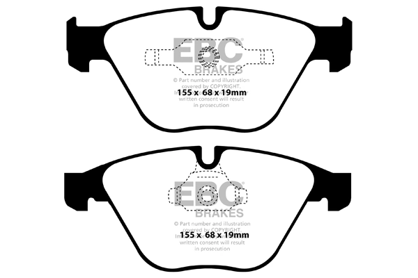 EBC Brakes fékbetétkészlet, tárcsafék - DP52006NDX - TothCarparts